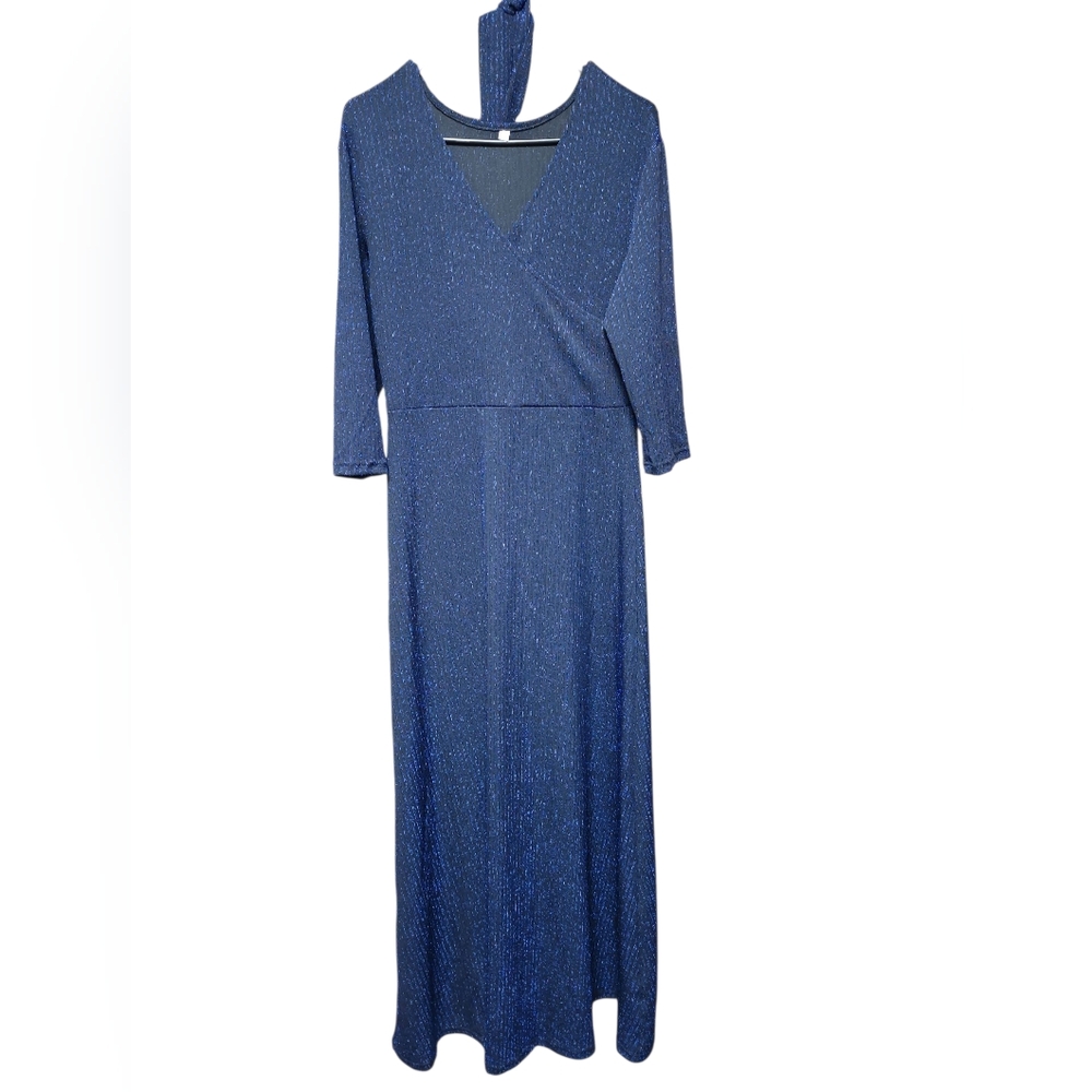 FR: Formal Maxi, stretchy, sparkly 3/4 sleeve